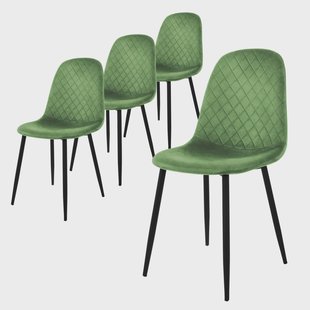 Set van 4 eetkamerstoelen Wisk velvet |