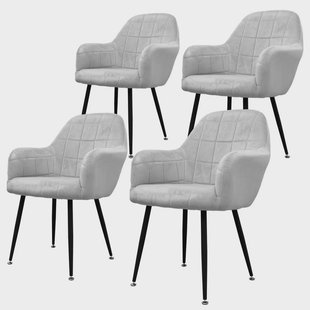 Set van 4 eetkamerstoelen Adriana velvet |