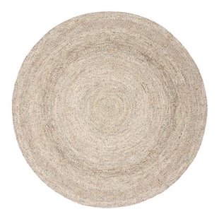 Interieur05 Rond wollen vloerkleed Gapo Grijs|Bruin Gemeleerd