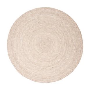 Interieur05 Rond wollen vloerkleed Gapo beige - 220 x 220 cm