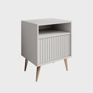 Meubella - Nachtkastje Winq - Wit