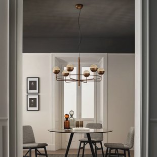 Masiero Iglù Ronde LED-kroonluchter, 7-lamps