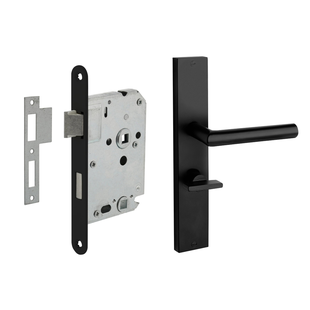 Mooi Deurbeslag Deurbeslag set Ferro met toilet-/badkamer 63/8 mm sluiting