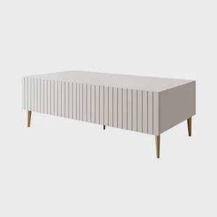 Meubella - Salontafel King - Wit - 120 cm