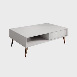 Meubella - Salontafel Winq - Wit - 102 cm