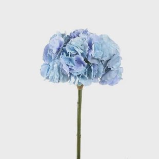 PTMD - Kunstbloem Hydrangea - Blauw - 16x28x54cm