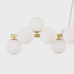 Maytoni Dallas hanglamp, 25-lichts, lang, goud Maytoni Dallas hanglamp, 25-lichts, lang, goud