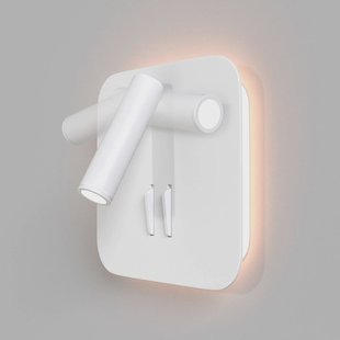 Maytoni iOS 176 LED wandlamp, hoekig, wit