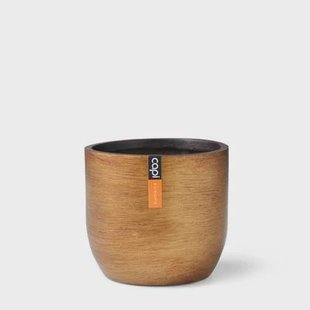 Capi Europe Bloempot bol Retro Gold & Copper - 24x21 - Goud Capi Europe Bloempot bol Retro Gold & Copper - 24x21 - Goud