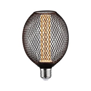 Paulmann LED MetallicGlow Globe Spiraal E27 zwart