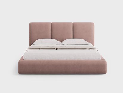Bedframe Horizon met hoofdbord en opbergruimte chenille 200 x 200 cm | Windsor & Co