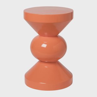 Bijzettafel diabolo - peach - ø33x50 cm