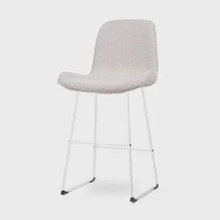 Nolon Nino-Fé Barkruk Bouclé Beige - Wit Onderstel - 75 cm Nolon Nino-Fé Barkruk Bouclé Beige - Wit Onderstel - 75 cm