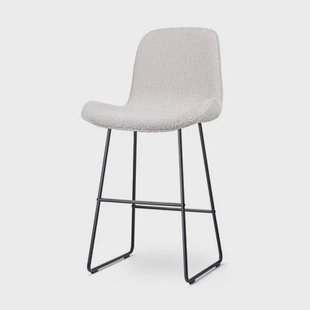 Nolon Nino-Fé Barkruk Bouclé Beige - Zwart Onderstel - 75 cm