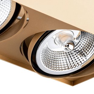 Argon Plafondspot Riesta, goud, 3-lamps