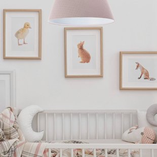 Maco Design Hanglamp Rosabelle, kegelvormig, roze, 1-lamp.