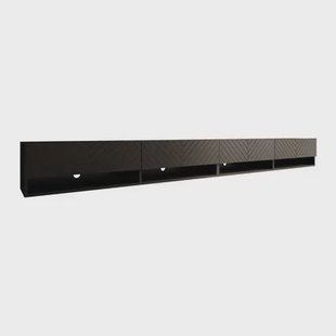 Meubella - TV-Meubel Asino - Zwart Visgraat - 280 cm