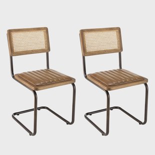 Set van 2 eetkamerstoelen Marce leer | Macabane