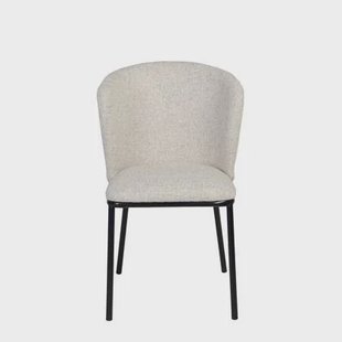 Giga Meubel - Eetkamerstoel Stof Beige - Frits - Set van 2