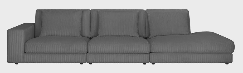 Hoekbank Kayuma ribstof rechts | NADUVI Collection