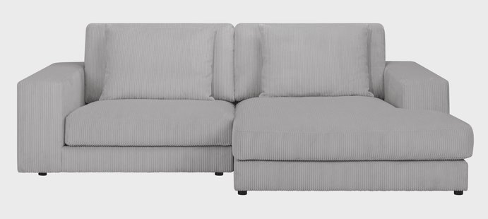 Hoekbank Kayuma ribstof rechts | NADUVI Collection