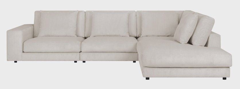 Hoekbank Kayuma ribstof rechts | NADUVI Collection