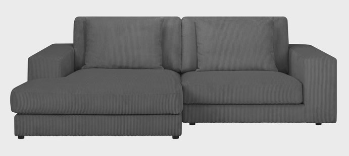 Hoekbank Kayuma ribstof links | NADUVI Collection