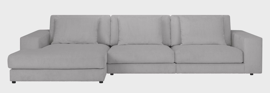 Hoekbank Kayuma ribstof links | NADUVI Collection