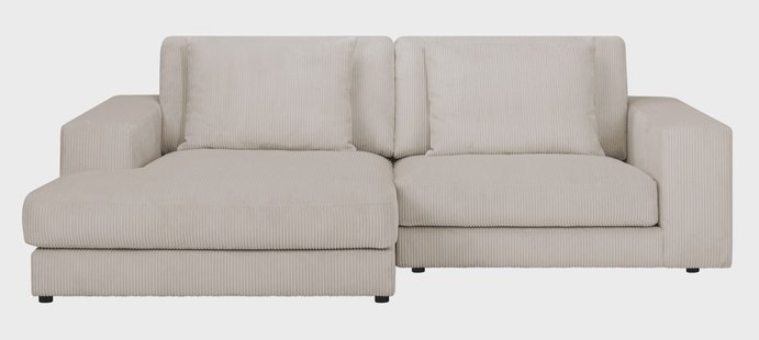 Hoekbank Kayuma ribstof links | NADUVI Collection