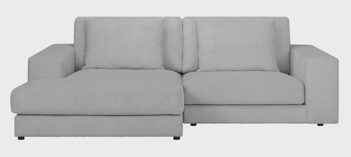 Hoekbank Kayuma ribstof links | NADUVI Collection