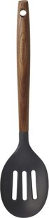 Scanpan - Lepel met groeven - hout/siliconen - 31 cm
