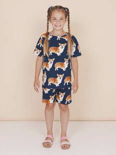 Corgi Navy Korte Broek Kinderen