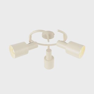 Lindby plafondspot Ovelia, beige, 3-lamps, metaal, E27