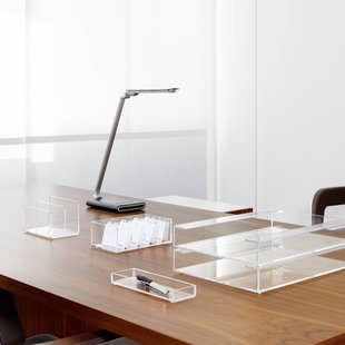 MAULpure LED bureaulamp, antraciet, USB-poort