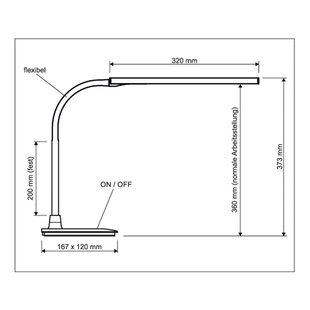 MAULpirro LED tafellamp, wit, hoogte 37 cm, dimbaar