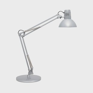Bureaulamp MAULstudy, zilverkleurig, 49 cm, staander