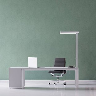 LED tafellamp MAULjaval, wit, 120 cm, dimbaar, klemvoet LED tafellamp MAULjaval, wit, 120 cm, dimbaar, klemvoet