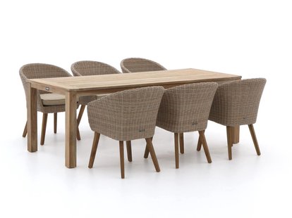 Intenso Tropea/ROUGH-S 220cm dining tuinset 7-delig - Laagste prijsgarantie!