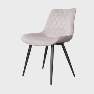 DS4U Benito 3.0 eetkamerstoel velours - grijs