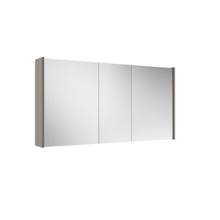 Saniclass Prime Spiegelkast - 120x63x16cm - inclusief zijpanelen - taupe SW1212818/SW910736