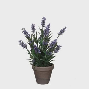 Mica Decorations Lavendel Kunstplant - H33 x Ø20 cm - Blauw Mica Decorations Lavendel Kunstplant - H33 x Ø20 cm - Blauw