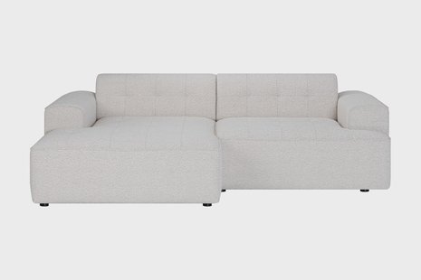 Hoekbank Spacio links bouclé | NADUVI Collection