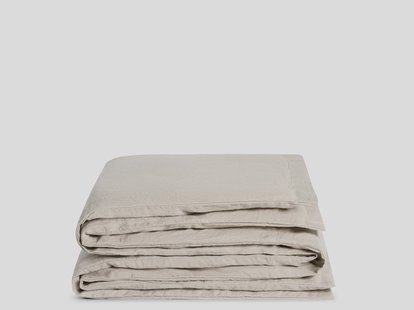 Yumeko Kinderdekbedovertrek gewassen linnen natural 100x135 100% gewassen linnen