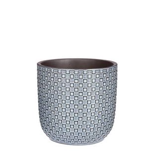 Mica Decorations Daan Bloempot - H17,5 x Ø19 cm - Blauw Mica Decorations Daan Bloempot - H17,5 x Ø19 cm - Blauw