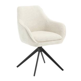 Livingfurn Thomas draaibare armstoel - stof - zand Livingfurn Thomas draaibare armstoel - stof - zand