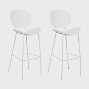 Beliani - SHONTO - Barkruk set van 2 - Wit - Polypropyleen