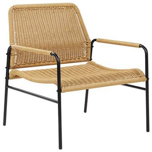 Beliani - PRASIMO - Tuinstoel set van 2 - Naturel - PE Rotan