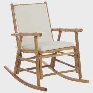 Beliani - FRIGOLE - Schommelstoel - Lichte houtkleur - Bamboehout