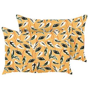 Beliani-TAGGIA-Tuinkussen set van 2-Multicolor-40 x 60 cm-Polyester Beliani-TAGGIA-Tuinkussen set van 2-Multicolor-40 x 60 cm-Polyester