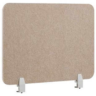 Beliani - SPLIT - Bureauscherm - Beige - 72 x 50 cm - Polyester